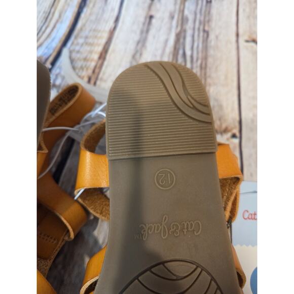 Cat & Javk Brown Sandals Size Girls 12 NWT - Picture 4 of 4